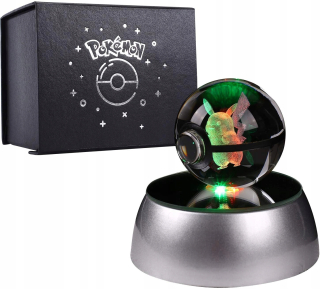 Pokémoni - Pokemon Night Lamp LED Crystal Ball 3D