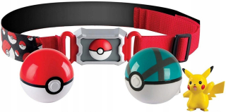 Pokémoni - Pokemon - remeň, poke gule a figúrka pikachu