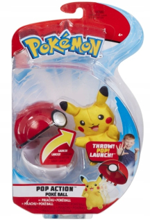 Pokémoni - Pokemon Pikachu Pop Action Figurine + Pokeball