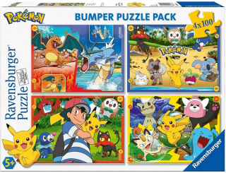 Pokémoni - Pokemon pikachu puzzle 400 cz. RavensBurger 4x100