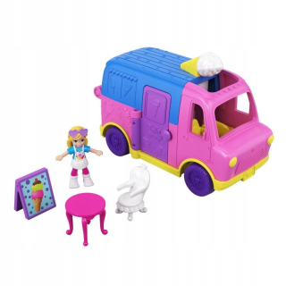 POLLY POCKET- Polly Pocket dodávka so zmrzlinou GGC40 bábika