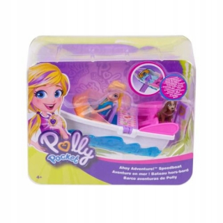 POLLY POCKET- Polly vrecková bábika a motorový čln gdm09