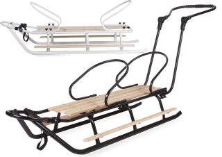 Sánky - Poľské svetlo SUCKS DUO BACKREST + Nastaviteľný PACHACZ