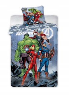 HULK - Linen 135x200 Avengers Hulk Iron Man Marvel 33F
