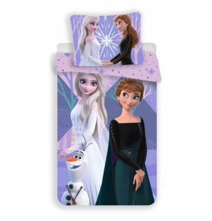 Elsa Frozen - Linen 135x200 Pozemok z ľadu Frozen Elsa Anna Per