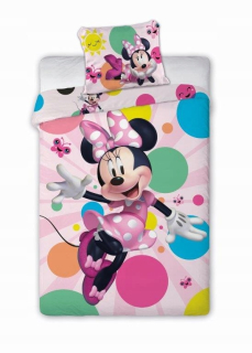 Minnie Mouse - Linen 135x200 myš Minnie Mini balóny 180