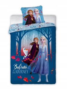 Elsa Frozen - Linen 140x200 Land of Ice Frozen Elsa Anna