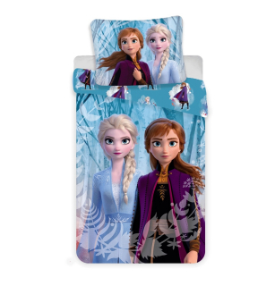 Elsa Frozen - Linen 140x200 Pozemok z ľadu Frozen Elsa Anna Snow