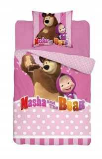 Máša a medveď - Linen 140x200 Masha a medveď Masha Bear