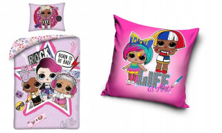 Bábiky LOL - Linen 140x200 vankúš lol prekvapivé loleky