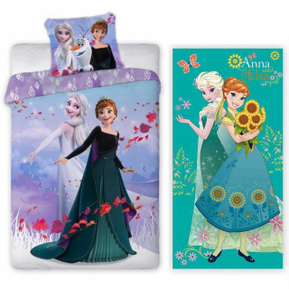 Elsa Frozen - Linen 140x200 + Pán Ice Frozen Elsa