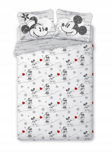 Minnie Mouse - Posteľná bielizeň 160x200 + 2x70x80 Mickey Mouse a Minnie