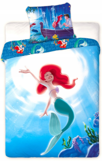 Posteľná bielizeň 160x200 Ariel Small Mermaid Arielka Disney