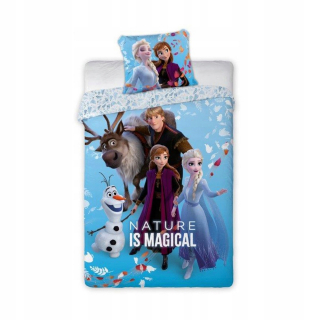 Elsa Frozen - Posteľná bielizeň 160x200 Disney mrazená krajina Ice Elsa