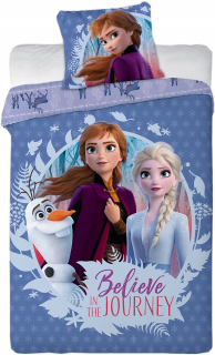 Elsa Frozen - Linen 160x200 Land of Ice Frozen Elsa Anna