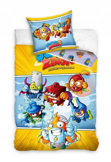 SUPER ZINGS - Posteľná bielizeň 160x200 Super Zings Žltá licencia