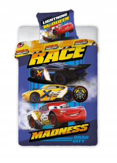 McQueen - Posteľná bielizeň 160x200 auta MC Queen Cars 3 59F