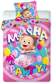 Máša a medveď - Posteľná bielizeň 160x200 Masha a medveď bavlny