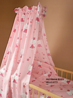 HELLO KITTY Linen 6 Elem s Canopy 120x90 Ahoj Kitty