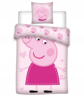 Pepa Pig - Bavlna Linen 100 × 135 Pras Peppa Pink Sweet