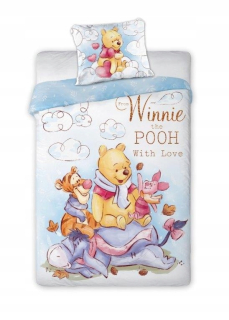 Medvedík Pú - Bavlnené posteľná bielizeň 140x200 Winnie The Pú 083