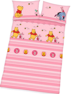 Medvedík Pú - Bavlna Linen 100x135 Winnie The Pooh medvedík