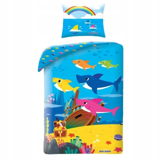 Bavlna Linen 140 x 200 cm Baby Shark