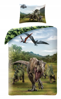 Jurský svet - Bavlna Linen 140 x 200 Jurasic Svet T-REX