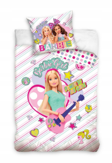 Barbie -  Bavlnené posteľná bielizeň 160x200 Barbie Princess
