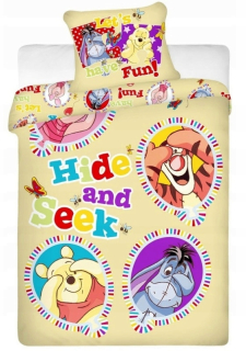 Medvedík Pú - Bavlnené posteľná bielizeň Disney Winnie The POOH 140x200