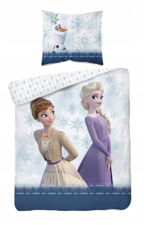 Elsa Frozen - Bavlnená bielizeň mrazená krajina ľadu 160 x 200 cm
