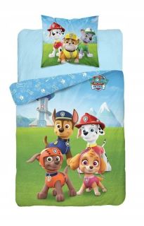 PAW Patrol - Bavlna Posteľná bielizeň PSI PATROL 160 x 200 cm