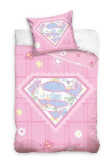 Superman - Posteľná bielizeň 100x135 Supergirl Super Girl