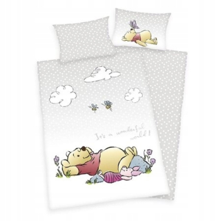 Medvedík Pú - Posteľná bielizeň pre materskú školu 100x135 Winnie The Pooh medvedík