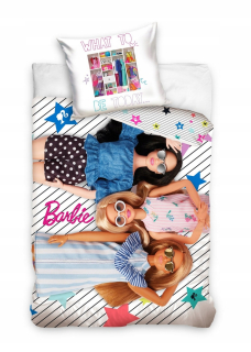 Barbie -  Posteľná bielizeň Double Doll Barbie bavlna 140x200