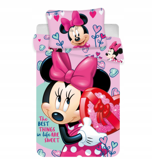 Minnie Mouse - Detská posteľná bielizeň 100x135 Disney Mouse Minnie N10