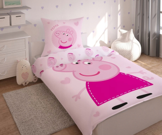 Pepa Pig - Detská posteľná bielizeň 140x200 Prasa PEPPA
