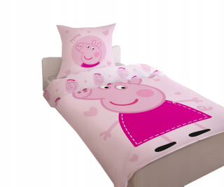 Pepa Pig - Detská posteľná bielizeň 160x200 Peppa Novinka