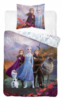 Elsa Frozen - Detská posteľná bielizeň 160x200 Frozen Anna Elza Olaf