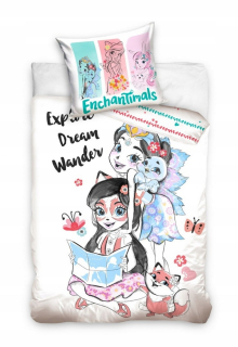ENCHANTIMALS - Detská posteľná bielizeň ENCHANTIMALÁLY 140X200