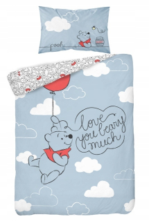 Medvedík Pú - Detská posteľná bielizeň pre posteľ 100x135 Winnie Puchat