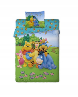 Medvedík Pú - Detská posteľná bielizeň Winnie Puchtek 160x200 sada