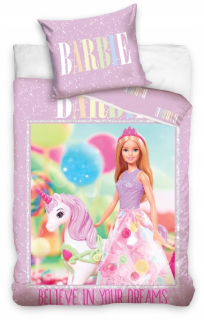 Barbie -  Detská posteľná bielizeň Barbie bavlna 160x200