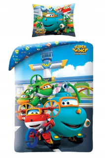SUPER WINGS - Detské posteľná bielizeň Super Wings 140x200cm-2956