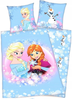 Elsa Frozen - FLANNEL PODNIKATEĽSKA 140X200 Land of Ice Frozen Elza