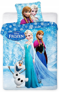 Elsa Frozen - Posteľná bielizeň mrazená 160x200 Pozemok z ľadových detí ELSA