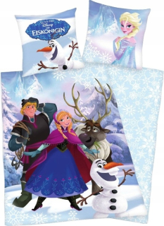 Elsa Frozen - Linová mrazená krajina ľadu ELZA Anna Elsa 140x200