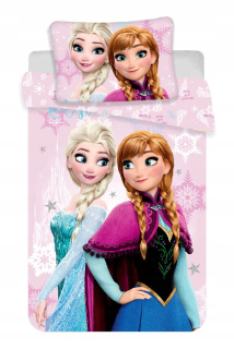Elsa Frozen - Linová krajina ľadu 100x135 Anna Elza bavlna