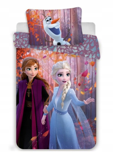 Elsa Frozen - Licencia bielizeň 140x200 mrazené krajiny ľadu