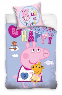 Pepa Pig - Licenčná bielizeň 160x200 Prasa PEPPA